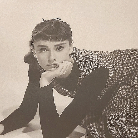 Retro Audrey Hepburn Poster in Black Frame - Picture 3 of 4